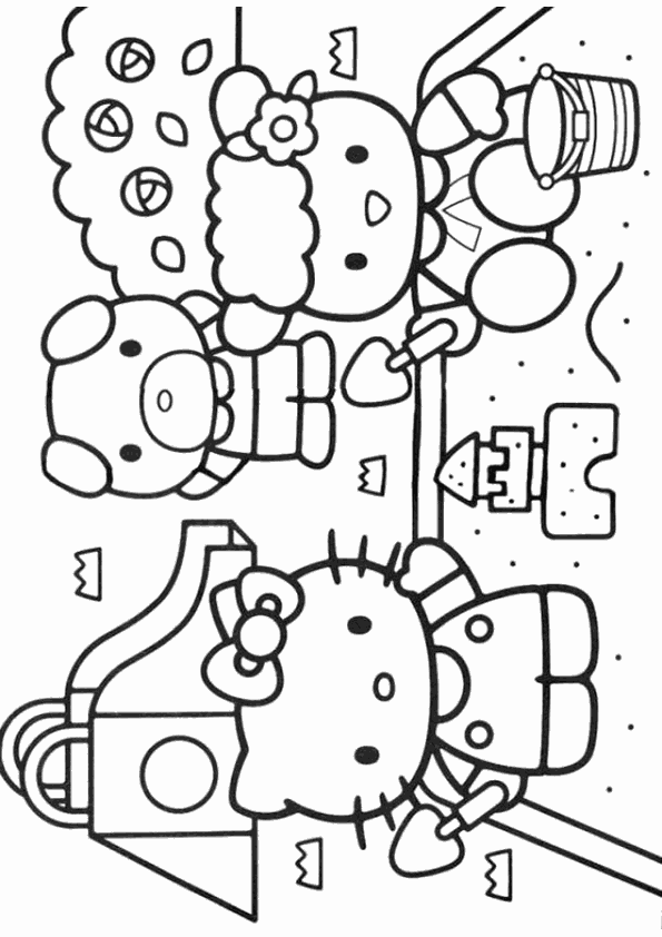 Hello Kitty Coloring Pages - printable - pages Ã  colorier - Ñ€Ð°ÑÐºÑ€Ð°ÑÐºÐ¸ - ØªÙ„ÙˆÙŠÙ† ØµÙØ­Ø§Øª - è‘—è‰²é  - ç€è‰²ãƒšãƒ¼ã‚¸ - halaman mewarnai - #16